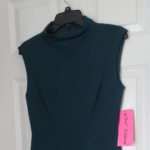 Betsey Johnson Crepe Mock Neck Midi Dress